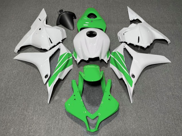 Mejores Carenados Moto Honda CBR600RR 2009-2012 - Blanco Verde Raya