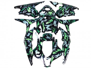 Mejores Carenados Moto Honda CBR600RR 2009-2012 - Verde Gris Camouflage