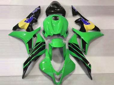 Mejores Carenados Moto Honda CBR600RR 2007-2008 - Verde Amarillo Negro Brillante Azul Toro