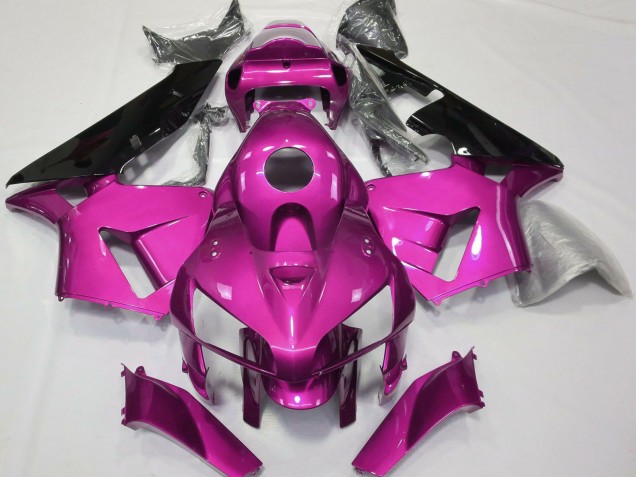 Mejores Carenados Moto Honda CBR600RR 2005-2006 - Hot Rosa Negro CBR Estilo
