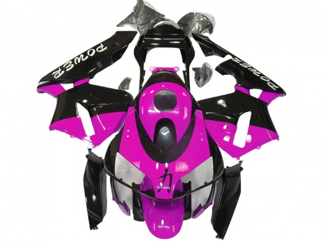 Mejores Carenados Moto Honda CBR600RR 2003-2004 - Hot Rosa Negro Brillante Power