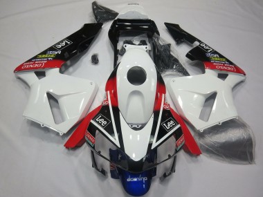 Mejores Carenados Moto Honda CBR600RR 2003-2004 - Blanco Rojo Azul Negro Brillante Lee