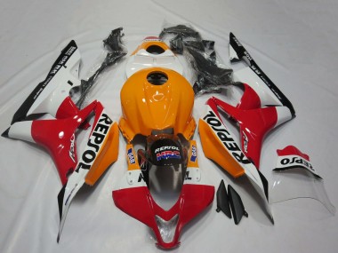 Mejores Carenados Moto Honda CBR600RR 2007-2008 - Naranja Blanco Rojo Negro Brillante Repsol