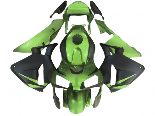 Mejores Carenados Moto Honda CBR600RR 2003-2004 - Lizard Verde Negro Mate