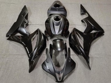 Mejores Carenados Moto Honda CBR600RR 2007-2008 - Negro Brillante Negro Mate
