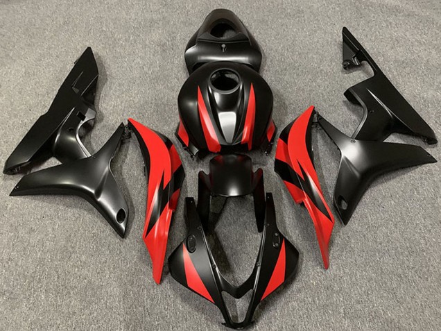 Mejores Carenados Moto Honda CBR600RR 2007-2008 - Rojo Negro Mate