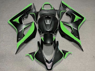 Mejores Carenado Moto Honda CBR600RR 2007-2008 - Verde Negro Mate
