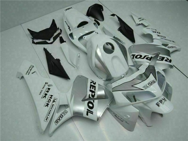 Mejores Carenado Moto Honda CBR600RR 2005-2006 - Blanco