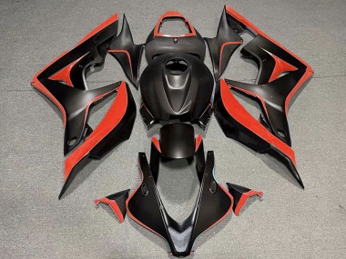 Mejores Carenado Moto Honda CBR600RR 2007-2008 - Rojo Negro Mate