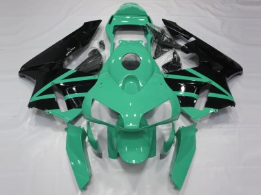 Mejores Carenados Moto Honda CBR600RR 2003-2004 - Verde Menta Negro Brillante