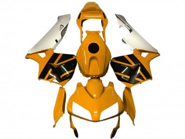 Mejores Carenados Moto Honda CBR600RR 2003-2004 - Plata Mustard Amarillo Negro Brillante
