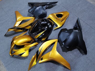 Mejores Carenados Moto Honda CBR600RR 2009-2012 - Oro Negro Brillante Negro Mate OEM Estilo