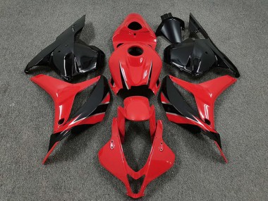 Mejores Carenados Moto Honda CBR600RR 2009-2012 - Rojo Negro Brillante OEM Estilo