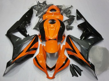 Mejores Carenados Moto Honda CBR600RR 2007-2008 - Naranja Gris Negro Brillante