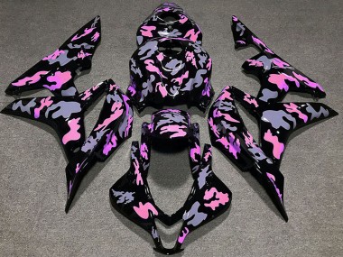 Mejores Carenados Moto Honda CBR600RR 2007-2008 - Rosa Gris Camouflage