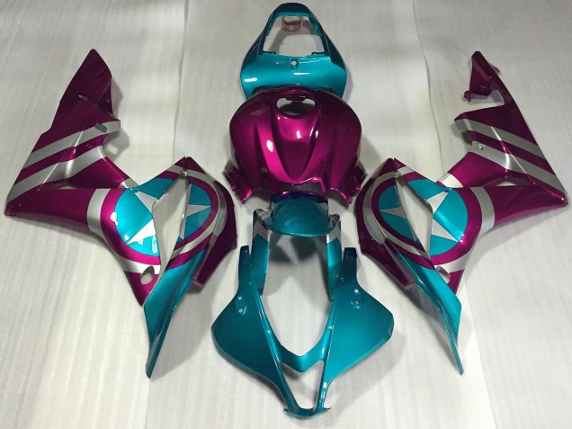 Mejores Carenados Moto Honda CBR600RR 2007-2008 - Rosa Azul Captain America