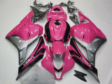 Mejores Carenados Moto Honda CBR600RR 2009-2012 - Plata Rosa Negro Brillante OEM Estilo
