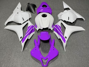 Mejores Carenados Moto Honda CBR600RR 2009-2012 - Blanco Púrpura Raya