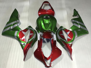 Mejores Carenados Moto Honda CBR600RR 2007-2008 - Rojo Verde Captain America