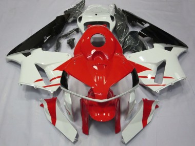 Mejores Carenados Moto Honda CBR600RR 2005-2006 - Blanco Rojo Negro
