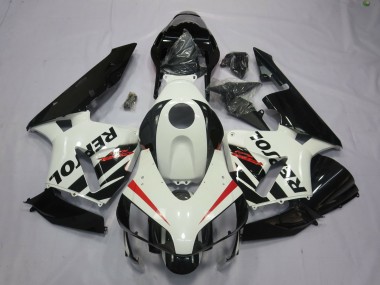 Mejores Carenados Moto Honda CBR600RR 2003-2004 - Blanco Rojo Negro Brillante Repsol OEM Estilo