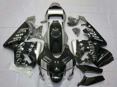 Mejores Carenados Moto Honda CBR600RR 2003-2004 - Plata Negro Brillante SevenStars