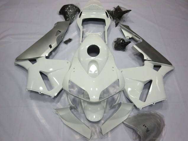 Mejores Carenados Moto Honda CBR600RR 2003-2004 - Plata Blanco
