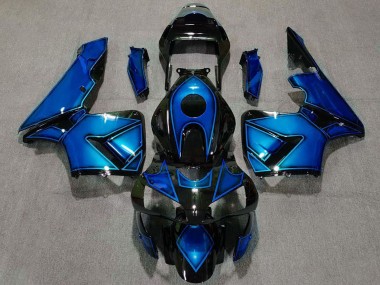 Mejores Carenados Moto Honda CBR600RR 2003-2004 - Azul Negro Brillante