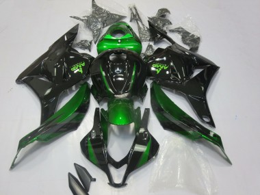 Mejores Carenados Moto Honda CBR600RR 2009-2012 - Verde Negro Brillante