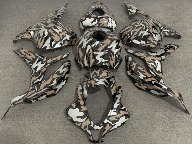 Mejores Carenados Moto Honda CBR600RR 2009-2012 - Tan Plata Camouflage