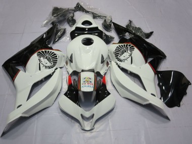Mejores Carenados Moto Honda CBR600RR 2009-2012 - Blanco Negro Brillante Tie Dye