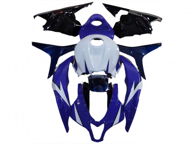 Mejores Carenados Moto Honda CBR600RR 2009-2012 - Blanco Azul Negro Brillante