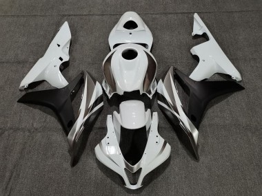 Mejores Carenados Moto Honda CBR600RR 2007-2008 - Blanco Negro Mate