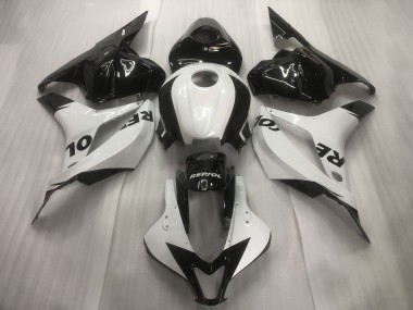 Mejores Carenados Moto Honda CBR600RR 2009-2012 - Blanco Negro Brillante Repsol
