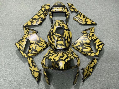 Mejores Carenados Moto Honda CBR600RR 2003-2004 - Amarillo Negro Camouflage