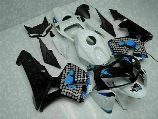 Mejores Carenados Moto Honda CBR600RR 2005-2006 - Blanco Negro Verde