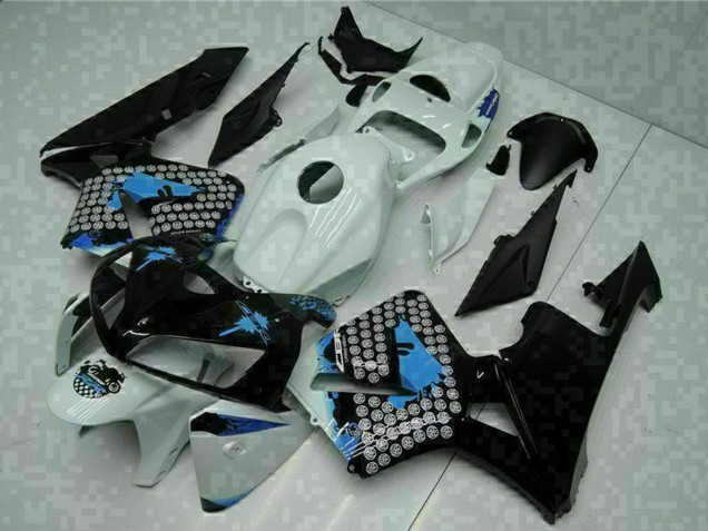 Mejores Carenados Moto Honda CBR600RR 2005-2006 - Blanco Negro Verde