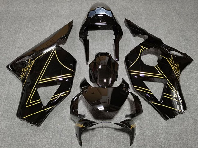 Mejores Carenados Moto Honda CBR954RR 2002-2003 - Negro Brillante Oro