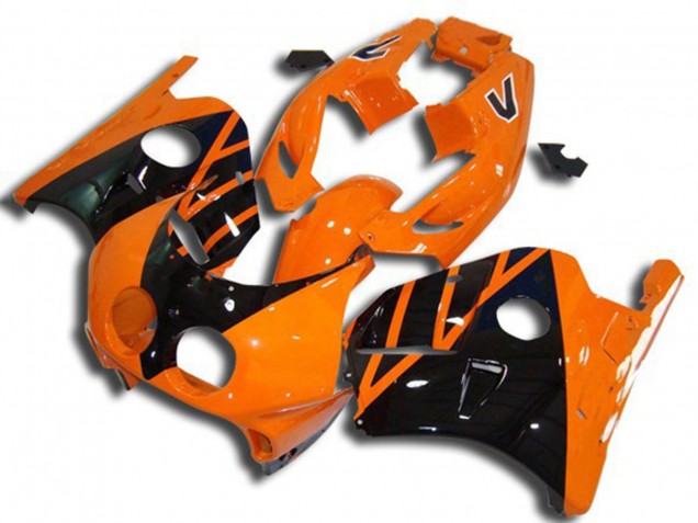 Mejores Carenados Moto Honda CBR250RR 1990-1998 - Naranja Negro Brillante