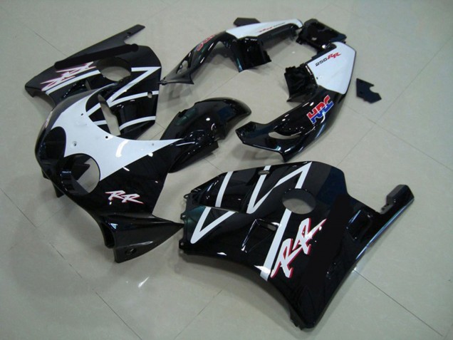 Mejores Carenados Moto Honda CBR250RR 1990-1998 - Blanco Negro Brillante HRC