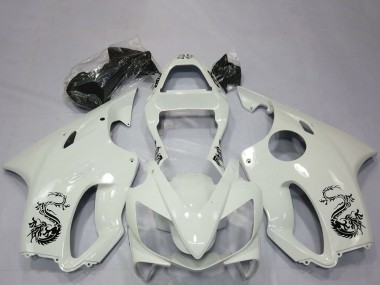 Mejores Carenados Moto Honda CBR600 F4i 2001-2003 - Blanco Dragón