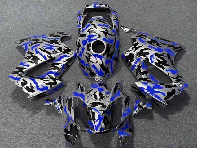 Mejores Carenados Moto Honda VFR 800 2002-2013 - Azul Camouflage