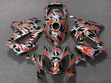 Mejores Carenados Moto Honda VFR 800 2002-2013 - Rojo Camouflage