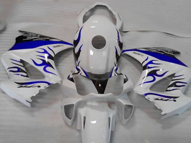 Mejores Carenados Moto Honda VFR 800 2002-2013 - Blanco Azul Llama
