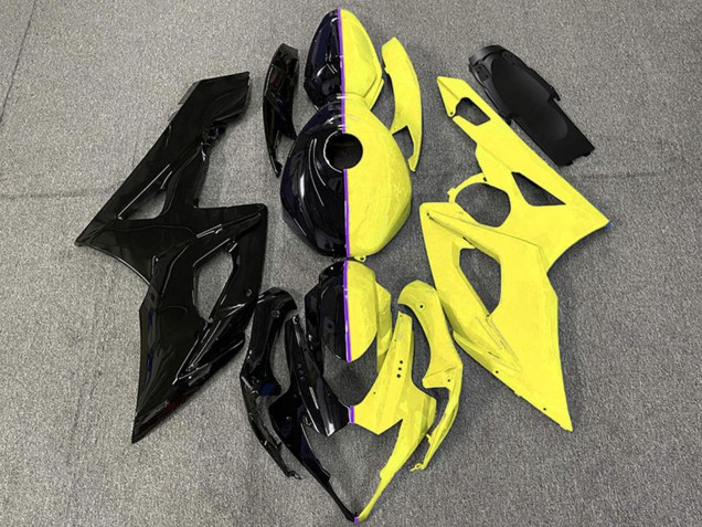 Mejores Carenados Moto Suzuki GSXR 1000 2005-2006 - Negro Brillante Amarillo