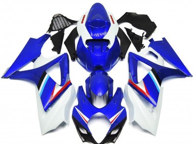 Mejores Carenados Moto Suzuki GSXR 1000 2007-2008 - Azul Blanco Rojo Negro
