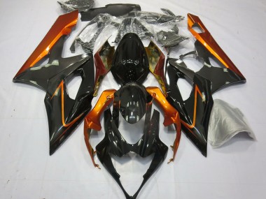 Mejores Carenados Moto Suzuki GSXR 1000 2005-2006 - Burnt Naranja Negro