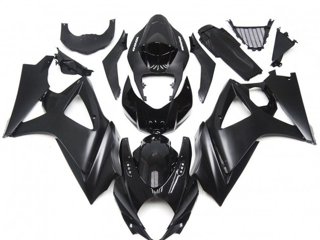 Mejores Kits Carenado Moto Suzuki GSXR 1000 2007-2008 - Negro Brillante Negro Mate
