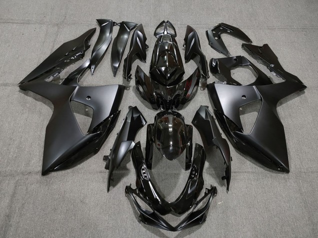 Mejores Carenados Moto Suzuki GSXR 1000 2009-2016 - Negro Brillante Negro Mate