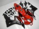 Mejores Carenados Moto Honda CBR600RR 2007-2008 - Rojo Negro Mate Calcomanías